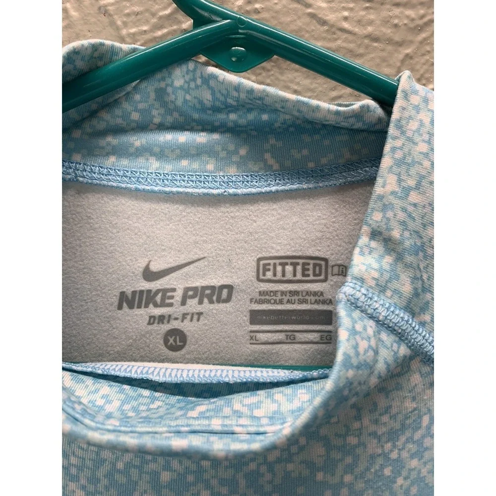 Nike Pro‎ Combat Dri fit Long sleeve compression Mock Turtle Neck Girls Size XL